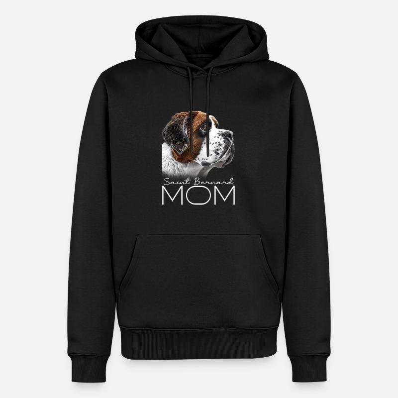 Saint Bernard Sama - Sweat à capuche Premium bio Homme - noir