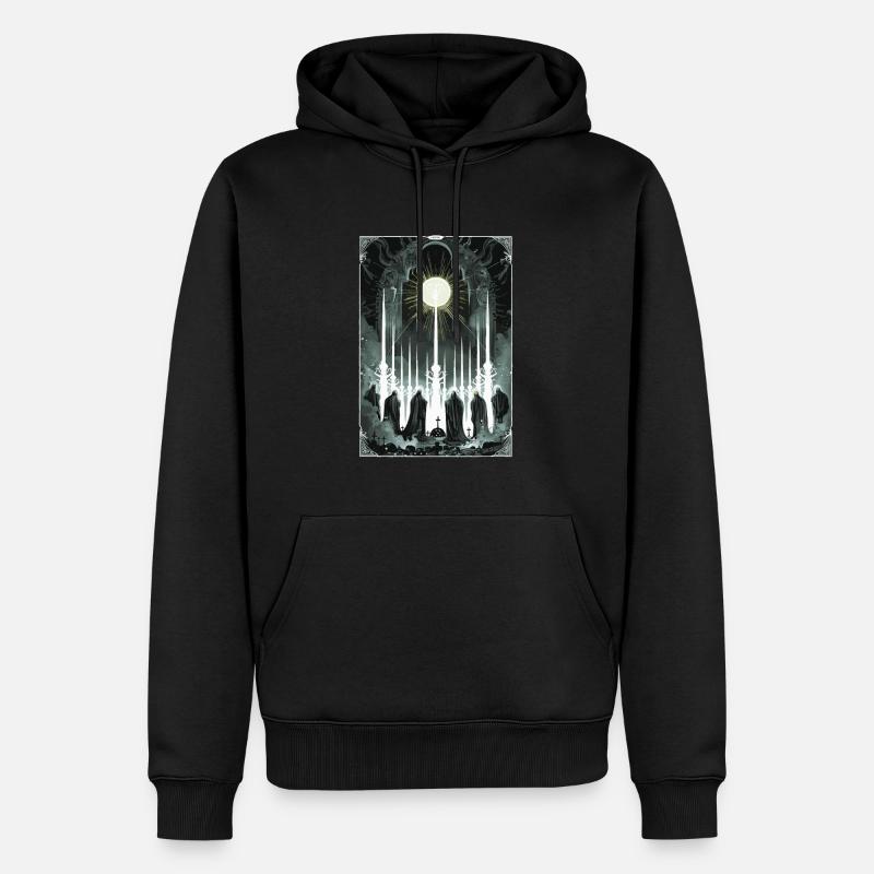 Beurteilung Tarot - Männer Premium Bio Hoodie - Schwarz