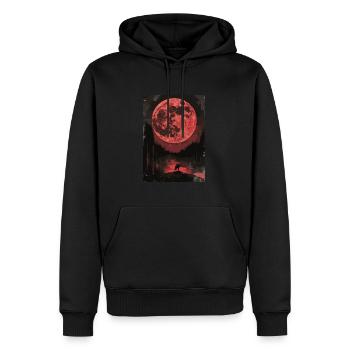 Der Blutmond Tarot - Männer Premium Bio Hoodie - Schwarz - Vorne - Nico (187cm)