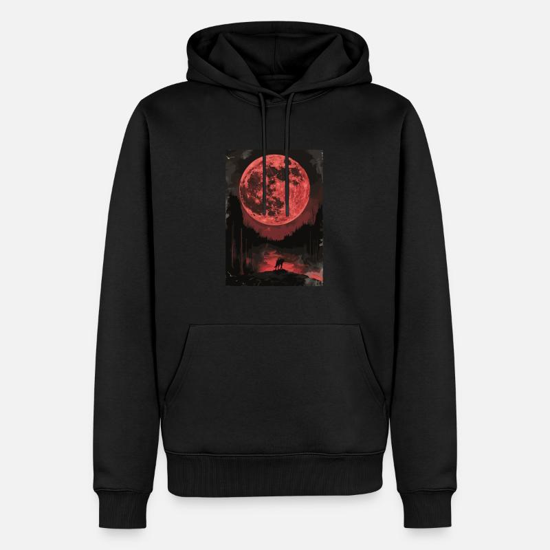 Der Blutmond Tarot - Männer Premium Bio Hoodie - Schwarz