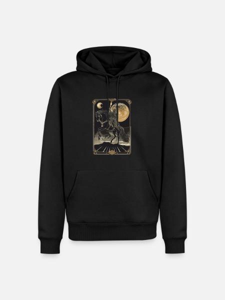 Der Streitwagen Tarot - Männer Premium Bio Hoodie - Schwarz