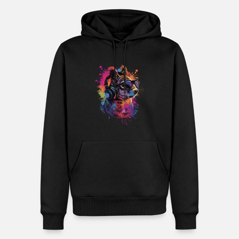 Écureuil - Sweat à capuche Premium bio Homme - noir