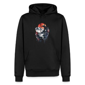 Komodo Dragon - Männer Premium Bio Hoodie - Schwarz - Vorne - Nico (187cm)