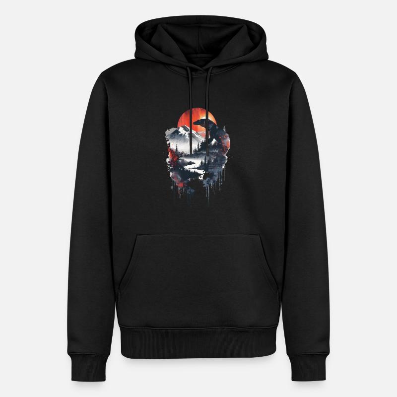 Komodo Dragon - Sweat à capuche Premium bio Homme - noir