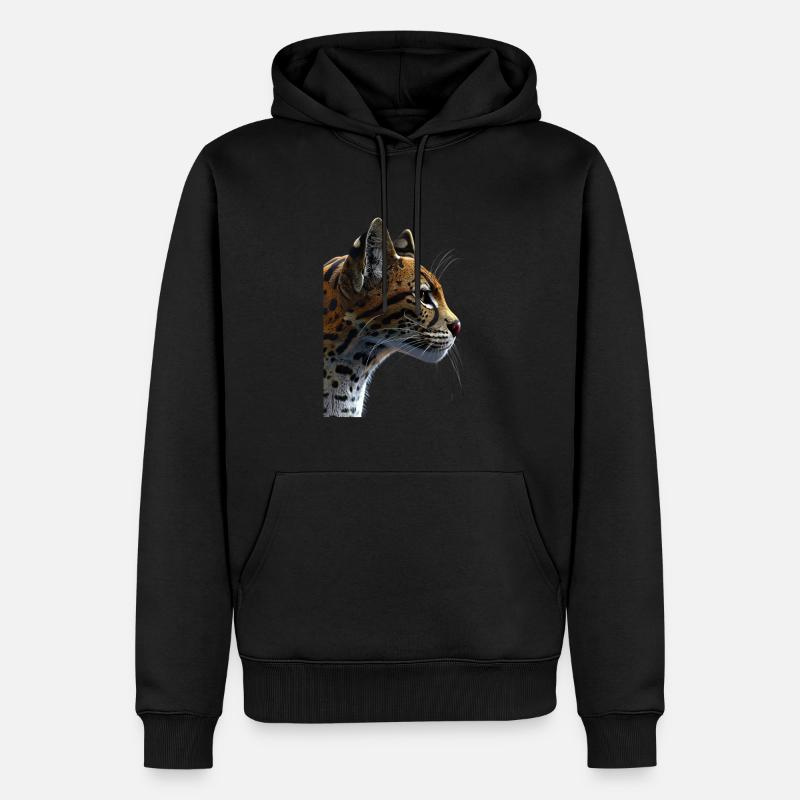 Ocelot - Sweat à capuche Premium bio Homme - noir