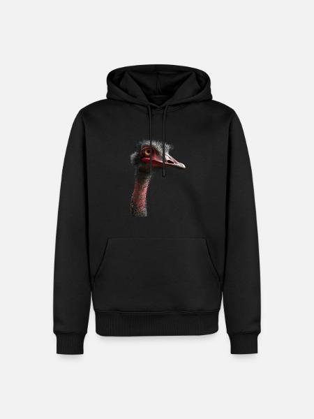 Ostrich - Men’s Premium Organic Hoodie - black