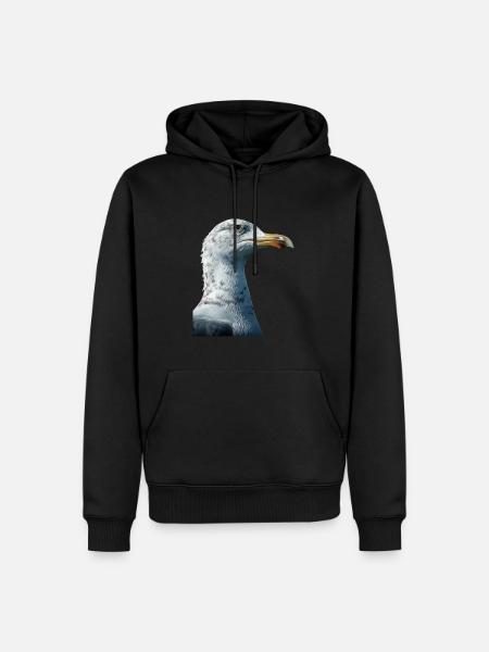 Gull - Men’s Premium Organic Hoodie - black