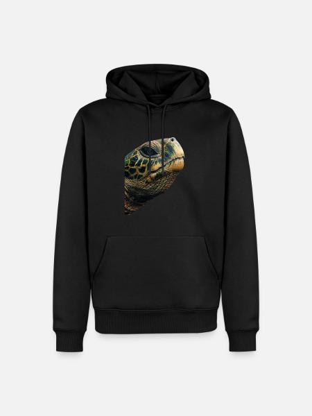 Turtle - Men’s Premium Organic Hoodie - black