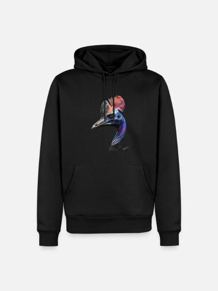 Cassowary - Men’s Premium Organic Hoodie - black
