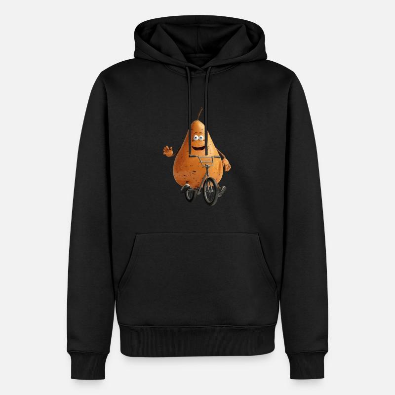 Vélo Patate Mignon - Sweat à capuche Premium bio Homme - noir