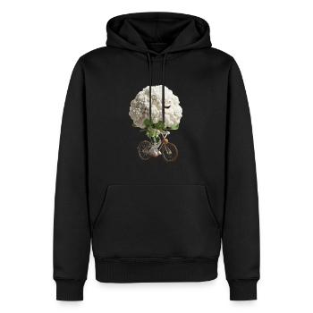 Blumenkohl - Männer Premium Bio Hoodie - Schwarz - Vorne - Nico (187cm)