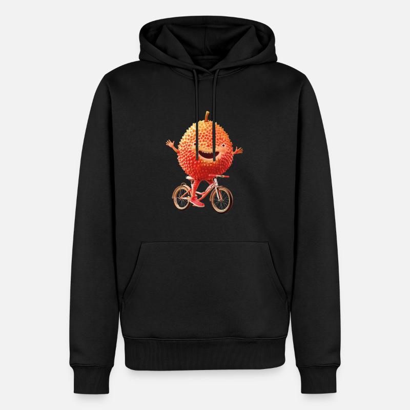 Vélo Lychee - Sweat à capuche Premium bio Homme - noir