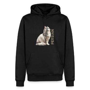 Perse - Sweat à capuche Premium bio Homme - noir - Devant - Nico (187cm)