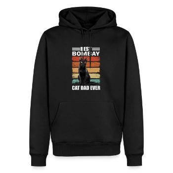 Bombay Papa Katze - Männer Premium Bio Hoodie - Schwarz - Vorne - Nico (187cm)