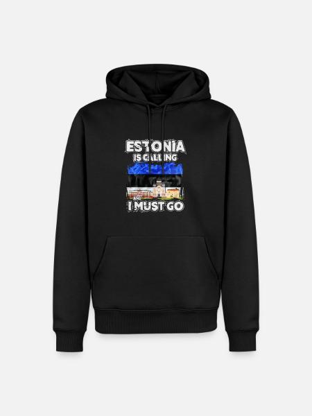 Estonia - Men’s Premium Organic Hoodie - black