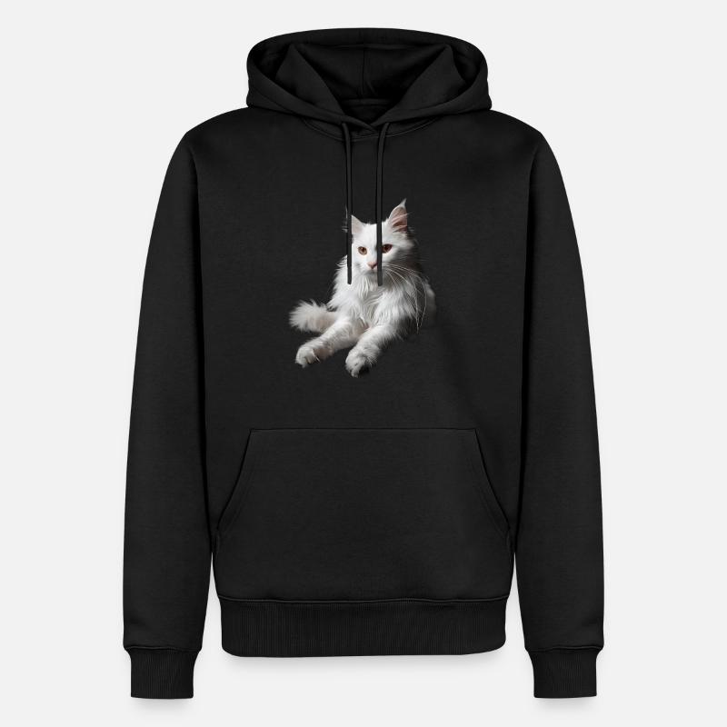 Turkish Angora - Männer Premium Bio Hoodie - Schwarz