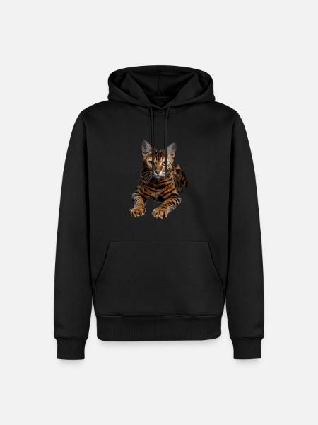 Bengal - Men’s Premium Organic Hoodie - black