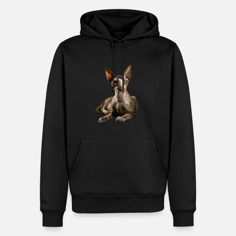 Cornish Rex - Männer Premium Bio Hoodie - Schwarz