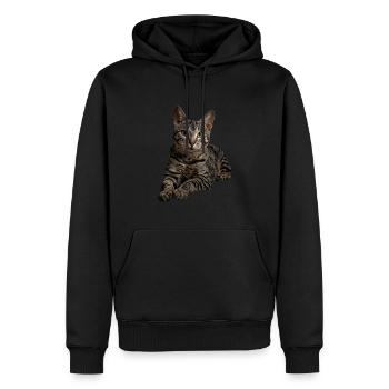 Egyptian Mau - Männer Premium Bio Hoodie - Schwarz - Vorne - Nico (187cm)