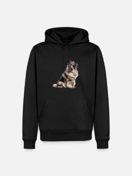 Keeshond Dad Papa - Men’s Premium Organic Hoodie - black