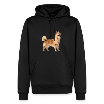 Norwegian Buhund Dad Papa - Männer Premium Bio Hoodie - Schwarz - Vorne - Nico (187cm)