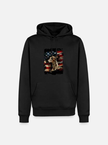 Greyhound America Usa - Men’s Premium Organic Hoodie - black