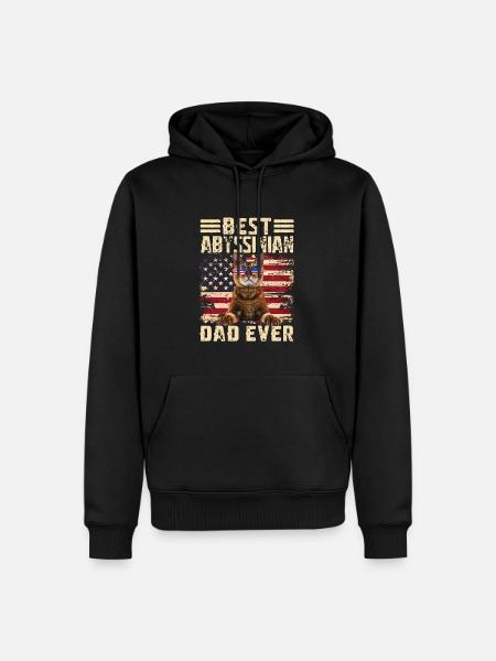 Abyssinian Papa - Men’s Premium Organic Hoodie - black