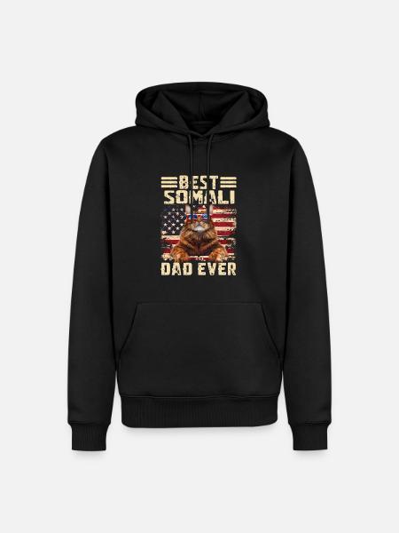 Papa Somali - Sweat à capuche Premium bio Homme - noir