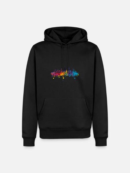 Ludwigsfelde - Sweat à capuche Premium bio Homme - noir