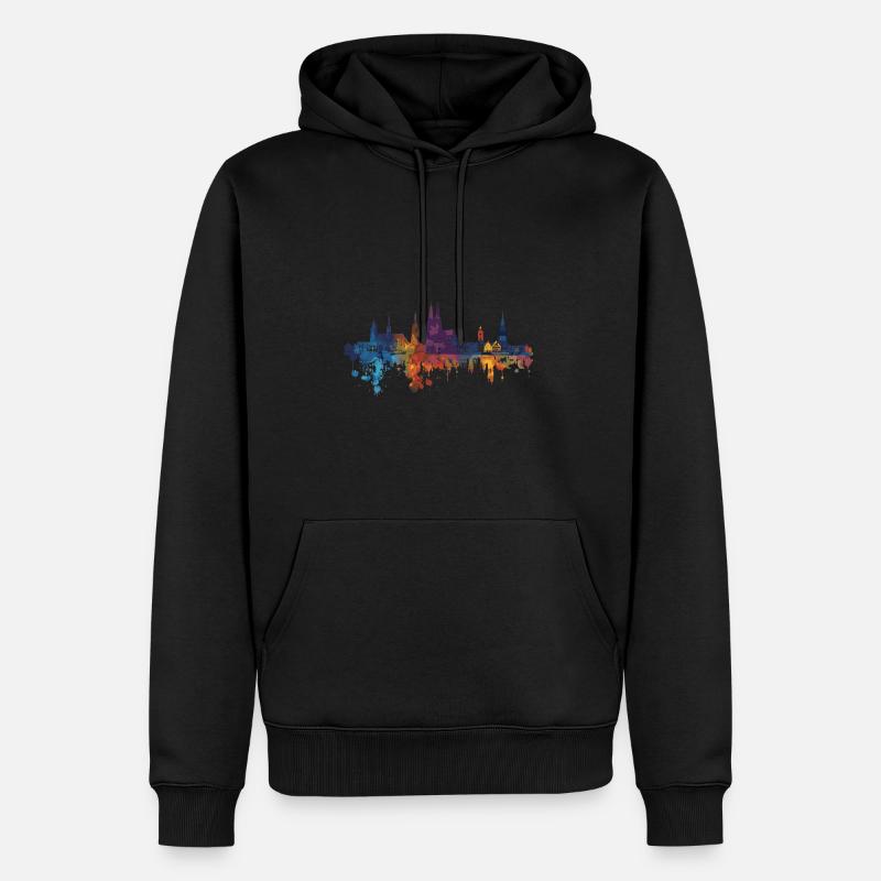 Mayence - Sweat à capuche Premium bio Homme - noir
