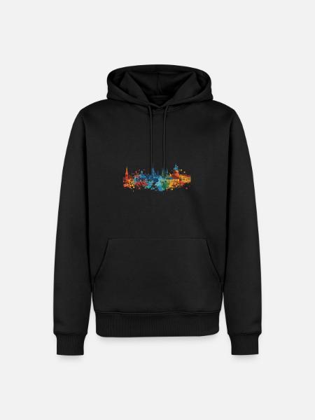 Metzingen - Sweat à capuche Premium bio Homme - noir