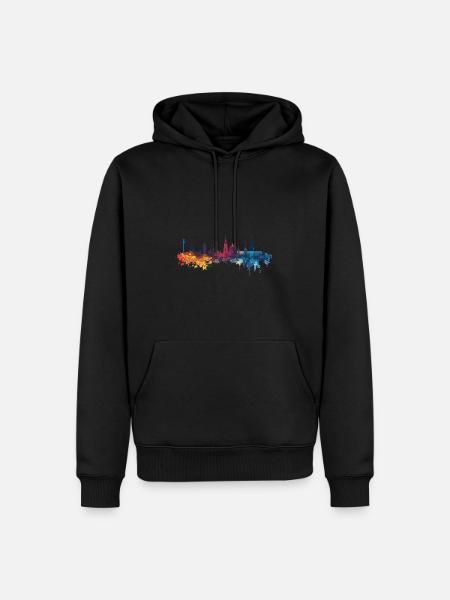 Neu Wulmstorf - Männer Premium Bio Hoodie - Schwarz