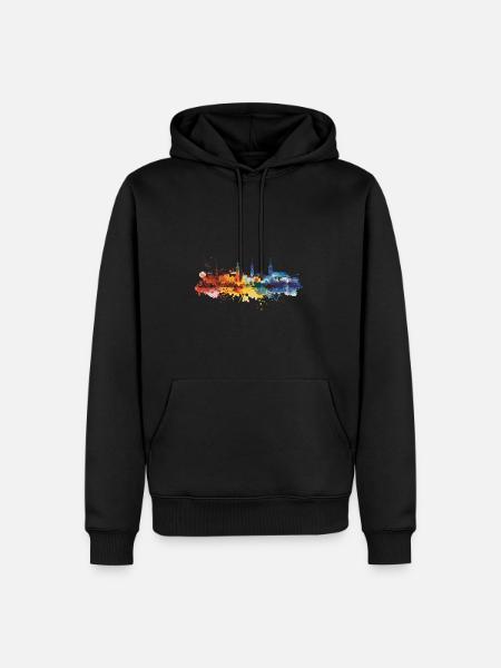 Rastatt - Männer Premium Bio Hoodie - Schwarz