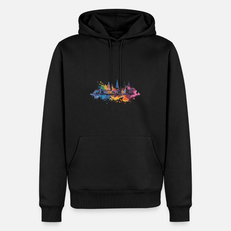 Reutlingen - Sweat à capuche Premium bio Homme - noir
