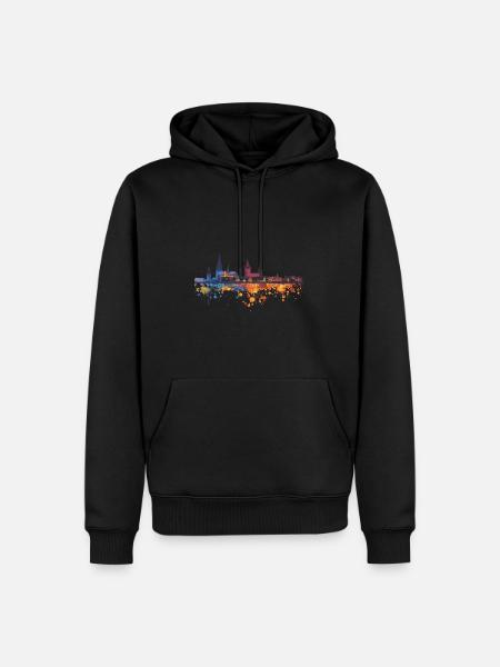 Rheine - Men’s Premium Organic Hoodie - black