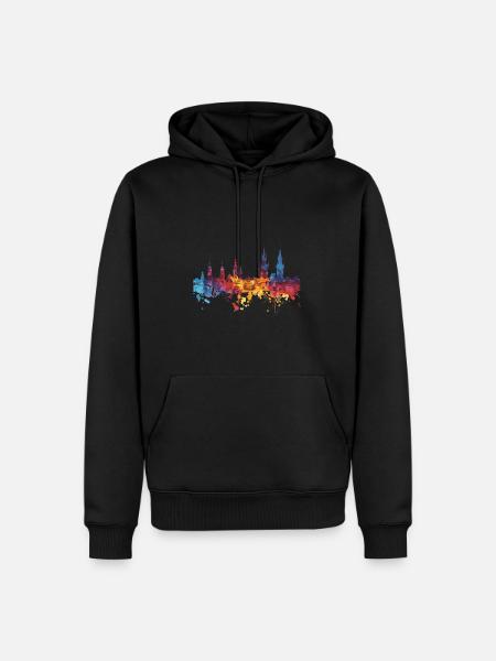 Ronnenberg - Sweat à capuche Premium bio Homme - noir