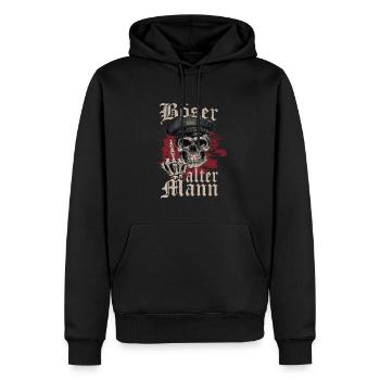 Vieil homme maléfique - Sweat à capuche Premium bio Homme - noir - Devant - Nico (187cm)