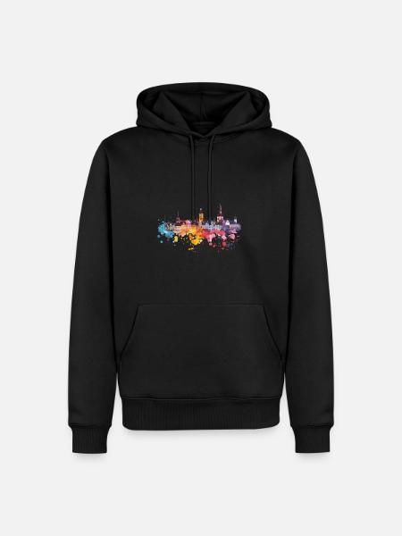 Weilheim in Upper Bavaria - Men’s Premium Organic Hoodie - black