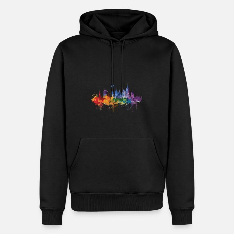 Brühl - Männer Premium Bio Hoodie - Schwarz