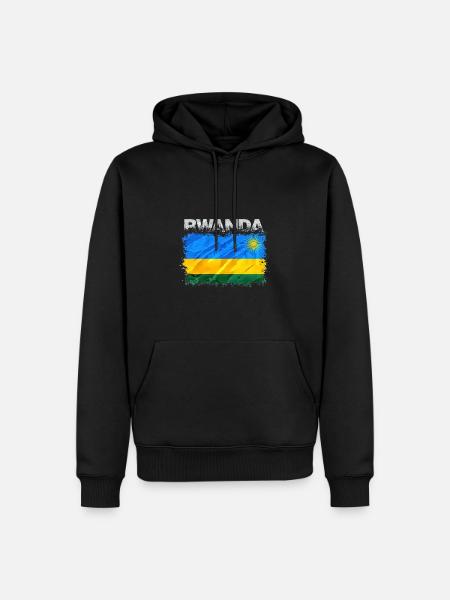 Rwanda - Men’s Premium Organic Hoodie - black