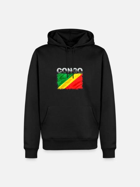 Congo - Men’s Premium Organic Hoodie - black
