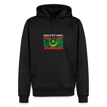 Mauretanien - Männer Premium Bio Hoodie - Schwarz - Vorne - Nico (187cm)