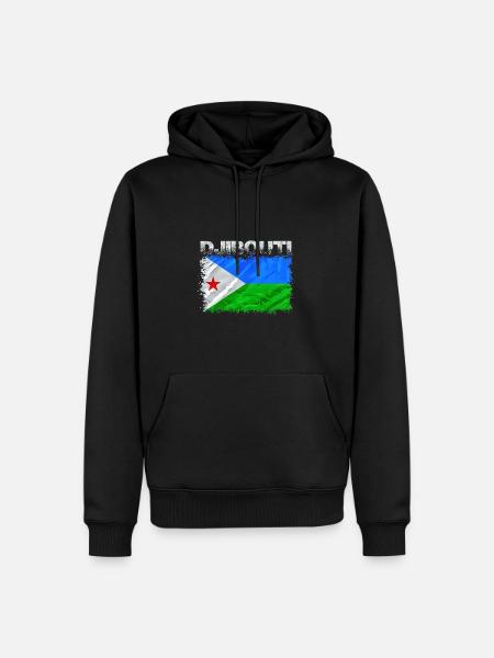 Djibouti - Men’s Premium Organic Hoodie - black