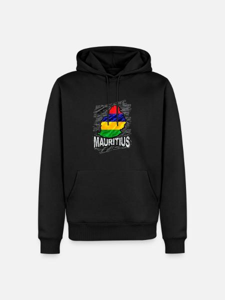 Mauritius - Men’s Premium Organic Hoodie - black