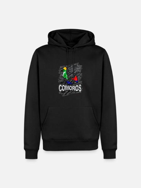 Comoros - Men’s Premium Organic Hoodie - black