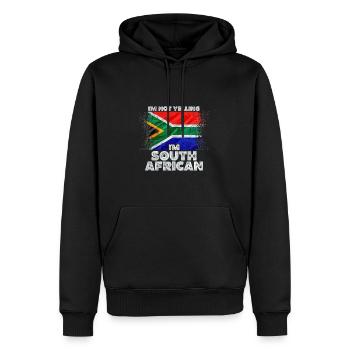 Afrique du Sud - Sweat à capuche Premium bio Homme - noir - Devant - Nico (187cm)