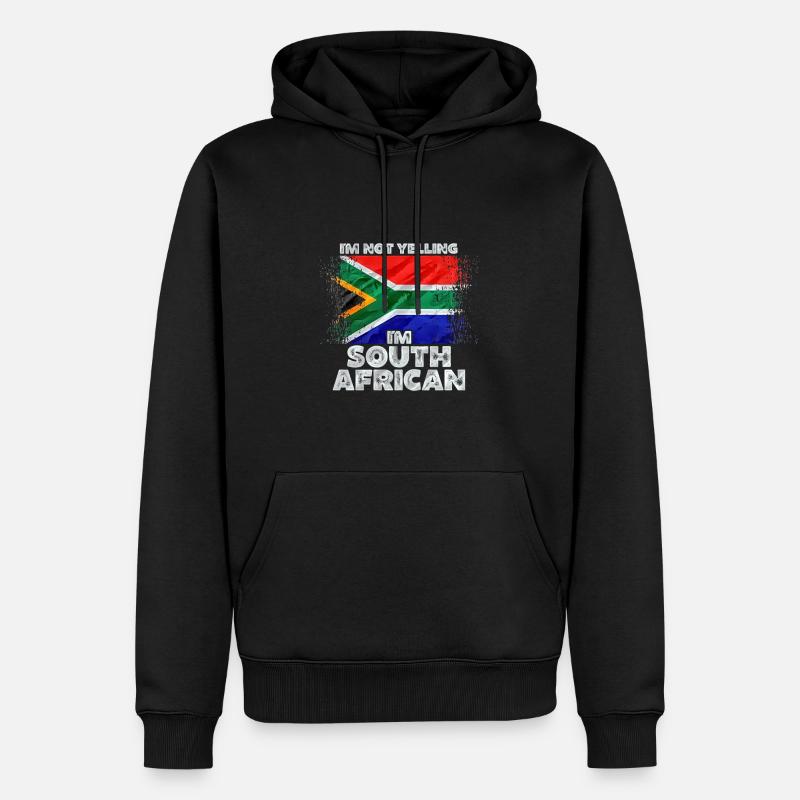 Afrique du Sud - Sweat à capuche Premium bio Homme - noir