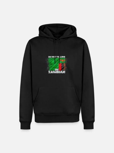 Zambia - Men’s Premium Organic Hoodie - black