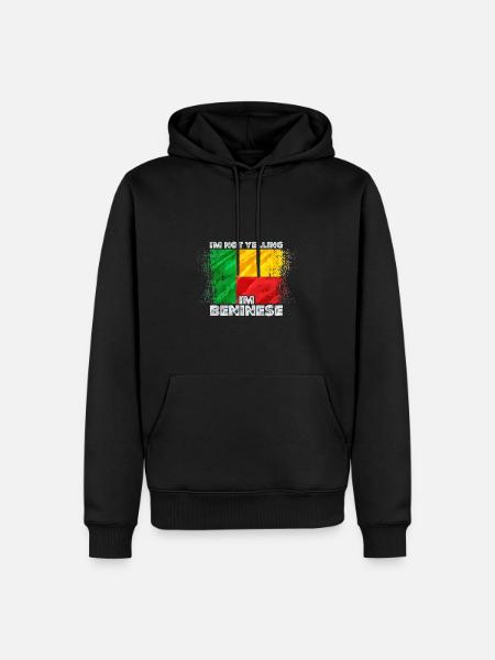 Benin - Männer Premium Bio Hoodie - Schwarz