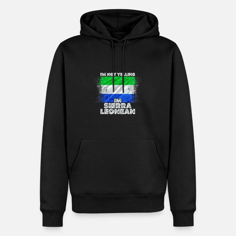 Sierra Leone - Männer Premium Bio Hoodie - Schwarz
